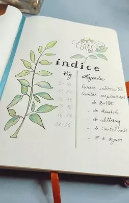 Organização - todo bullet journal precisa de um índice