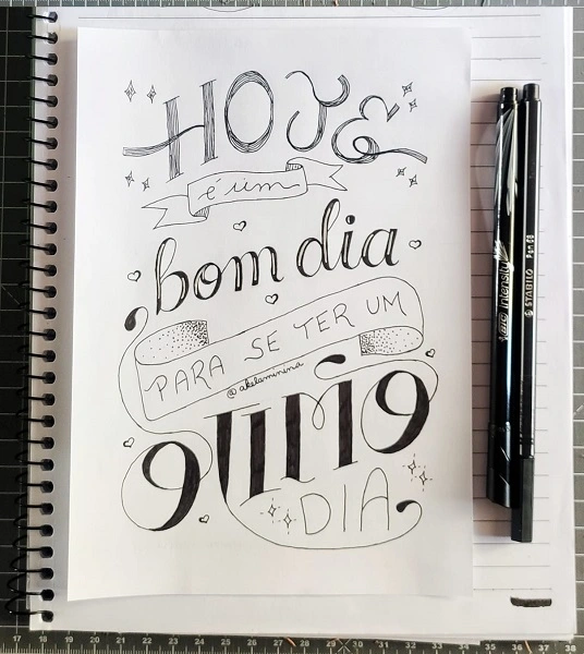 Segundo lettering que fiz na vida, usei uma das minhas frases da vida.
