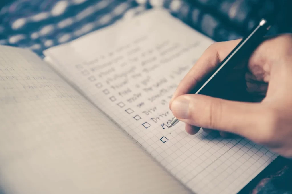 Como organizar sua rotina com estratégias de papelaria - check list